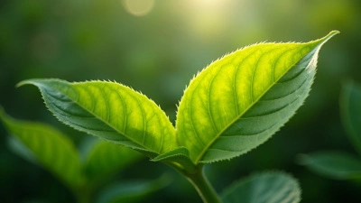 Vibrant Green-Leafed Plant Close-Up Showing Texture