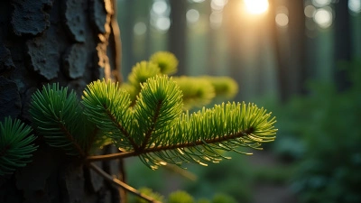 Vibrant Green Pine Needles Close-Up