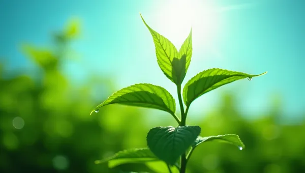 Vibrant Green Plant Flourishing Outdoors