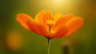 Vibrant Orange Flowers Close-Up With Sunlight
