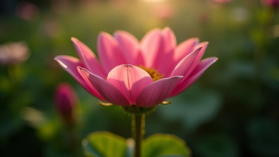 Vibrant Pink Flower Close-Up In Garden
