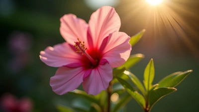 Vibrant Pink Flower Close-Up In Sunlight