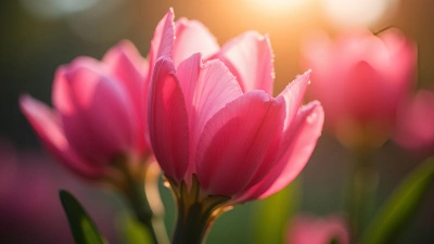 Vibrant Pink Flower Petals In Soft Daylight