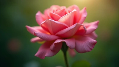 Vibrant Pink Rose Close-Up Detail