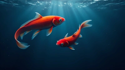 Vibrant Red Fish Seamless Wallpaper Pattern