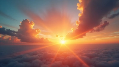 Vibrant Sunset Sky With Golden Rays