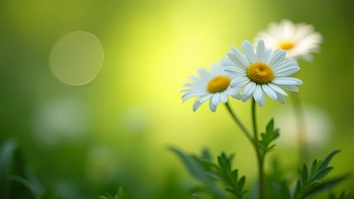 Vibrant White Daisy Flowers Close-Up