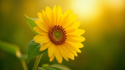 Vibrant Yellow Sunflower Close-Up With Textured Center