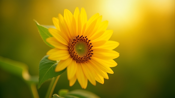 Close-up of a vibrant yellow sunflower with detailed petals and textured center