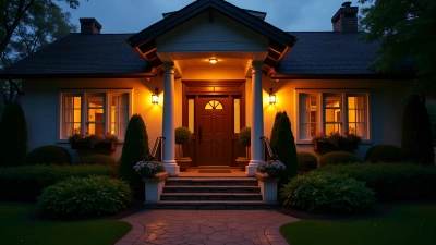 Warmly Lit Open House Entrance At Dusk