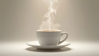 White Ceramic Cup With Steaming Beverage