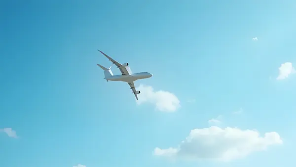 White Commercial Airplane Flying in Blue Sky