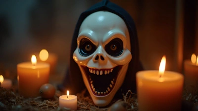 White Eerie Monster Mask For Halloween