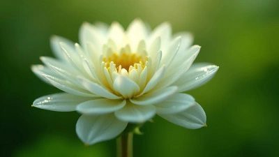 White Flower With Clustered Petals Close-Up