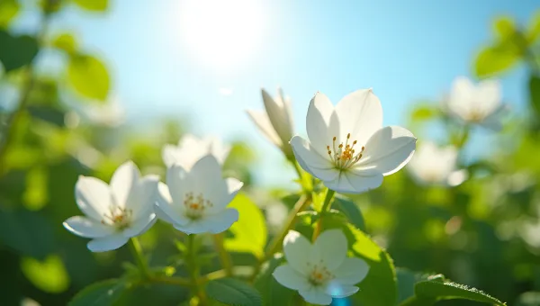 White-Petaled Flowers Blooming In Daylight