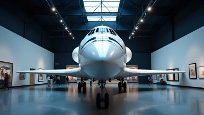 White Space Shuttle Exhibit In Modern Museum