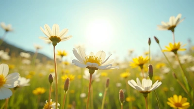 Wildflower Field With White And Yellow Blooms