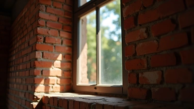 Window Framed by Aged Red Brick Wall