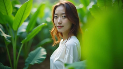 Woman In White Shirt Among Green Leaves
