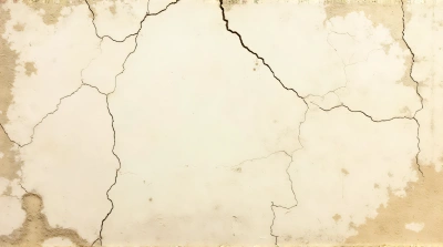Aged Stone Facade With Cracks And Depth