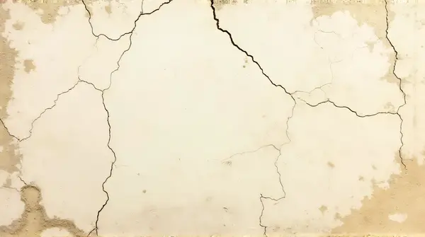 Aged Stone Facade With Cracks And Depth