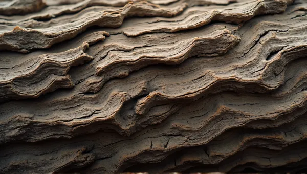 Aged Tree Bark With Deep Grooves Texture