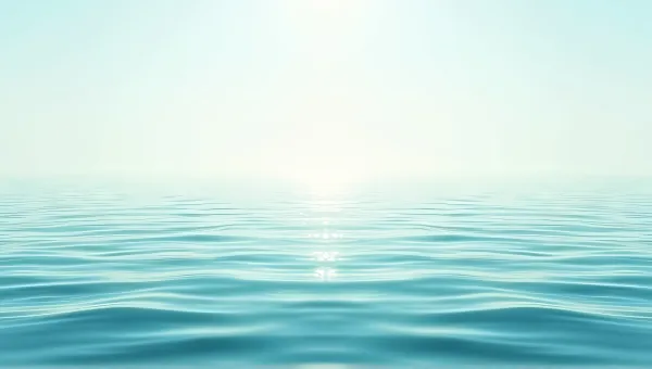 Aqua Horizon With Morning Light And Gentle Ripples