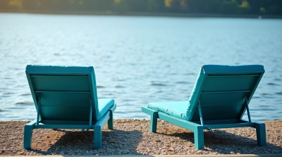 Azure Lounge Chairs by Tranquil Lake Shore
