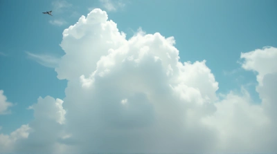 Billowing Vapor Formations Against Open Sky