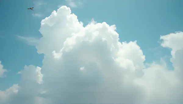 Billowing Vapor Formations Against Open Sky