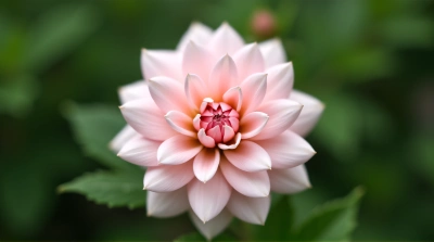 Blush Bloom Symmetrical Petals Detailed Texture