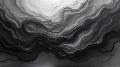 Charcoal Slate Flow With Intricate Lines