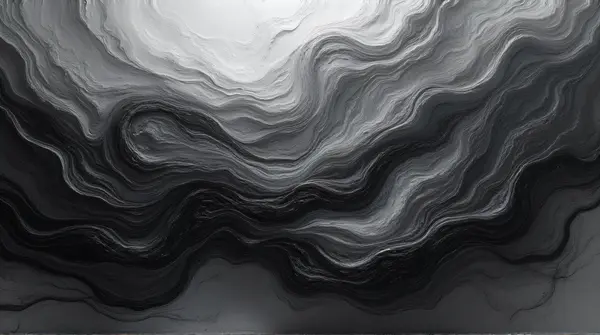 Charcoal Slate Flow With Intricate Lines