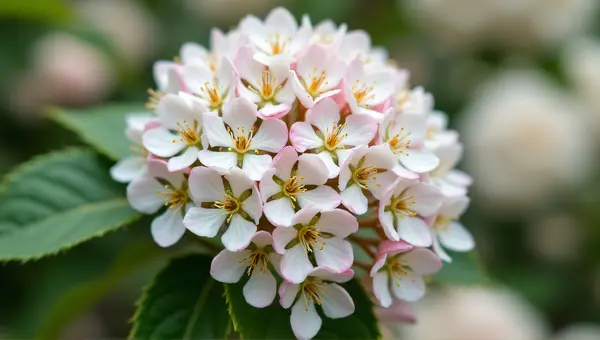 Cherry Blossom Close-Up With Soft White Flowers