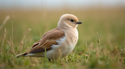 Chestnut Creature Perched On Textured Meadow Ground