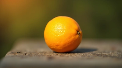 Citrus Fruit Sphere With Texture Contrast
