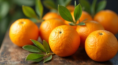 Citrus Spheres Group With Green Foliage
