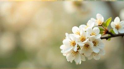Close-Up Golden Blooms With Miniature Effect