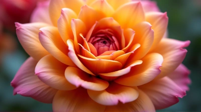 Close-Up Of Vibrant Flower Bloom Layers