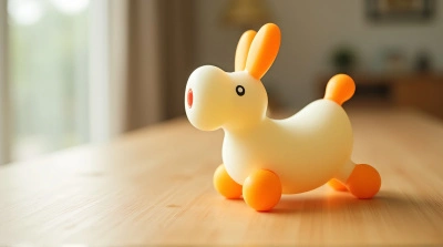 Colorful Plastic Toy On Wooden Table