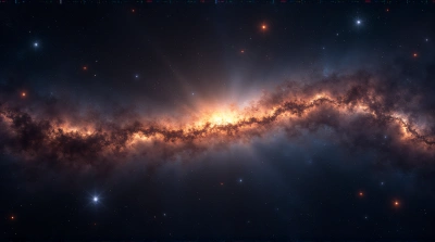 Cosmic River Of Distant Suns And Glowing Nebulae