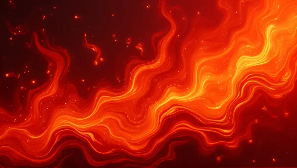 Crimson Swirling Embers With Orange Tendrils Wallpaper