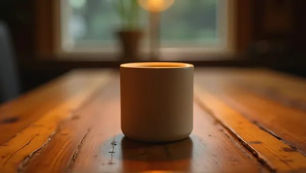 Cylindrical Glass On Wooden Table Texture