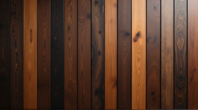 Dark Earthy Toned Wood Panels Vertical Display