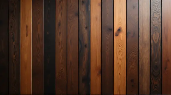 Dark Earthy Toned Wood Panels Vertical Display
