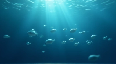 Delicate Bell-Shaped Creatures Pulsing In Blue