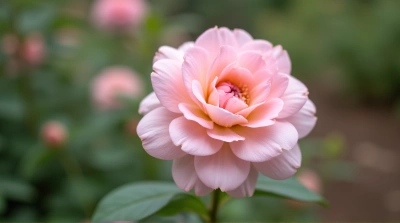 Delicate Pink Bloom Close-Up With Layered Textures