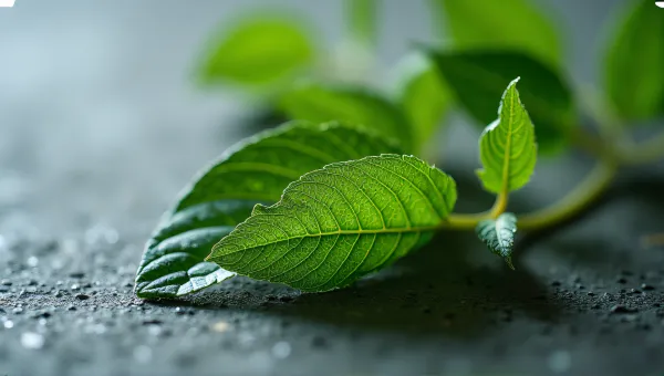 Detailed Close-Up Of Leaf Patterns And Texture