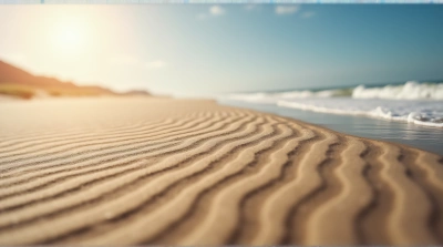 Detailed Patterns On Sandy Hill Surface