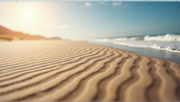 Detailed Patterns On Sandy Hill Surface